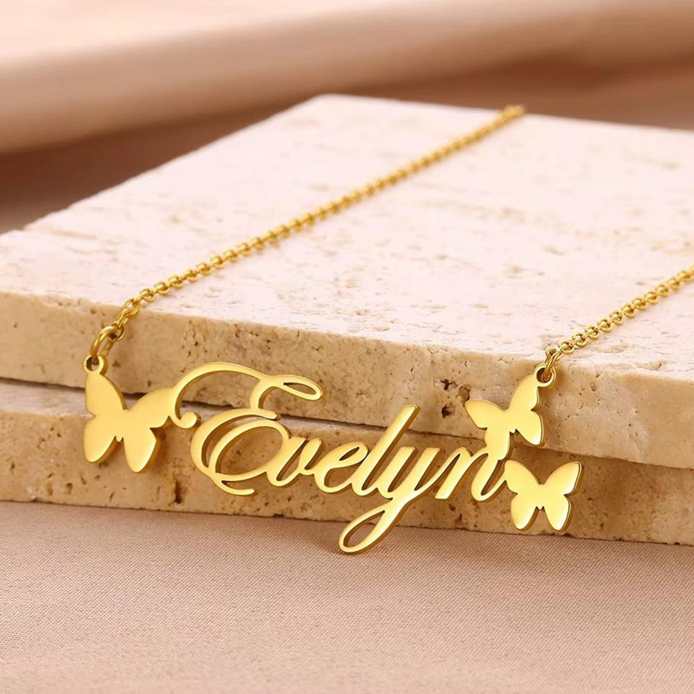 Baby Products Best - Personalisierte Namenskette, personalisierter Schmuck, Namensschild aus