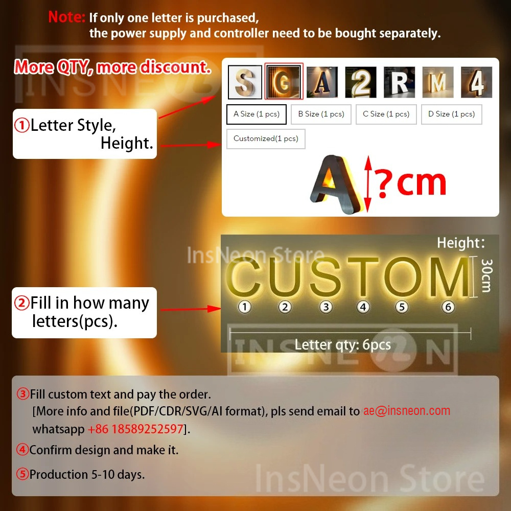 Individuelles 3D-LED-Hintergru – Baby Products Logo Bewertung und Preis