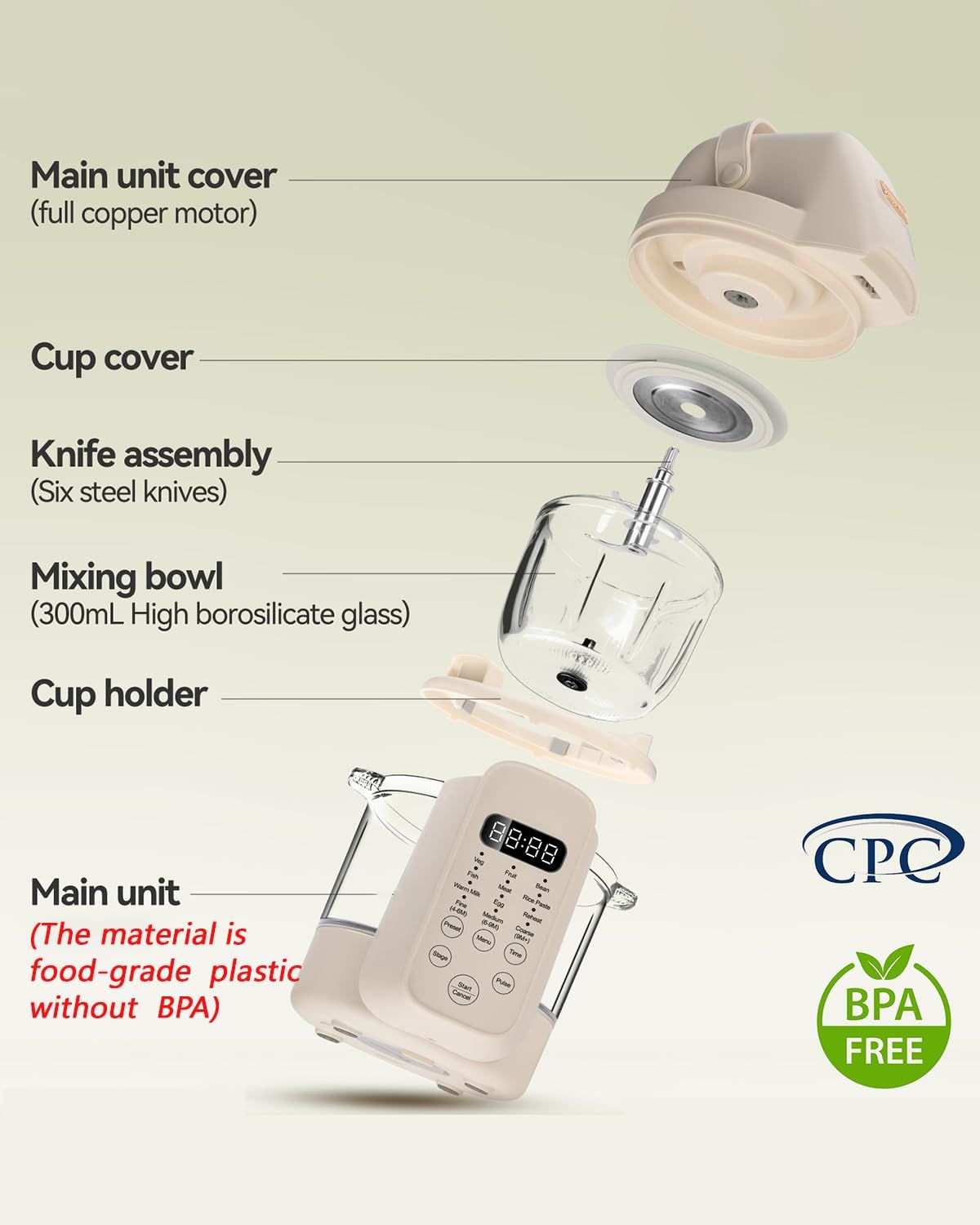 Robuster 9-in-1 Babykost-Maker – Baby Food Maker Blender Bewertung und Preis